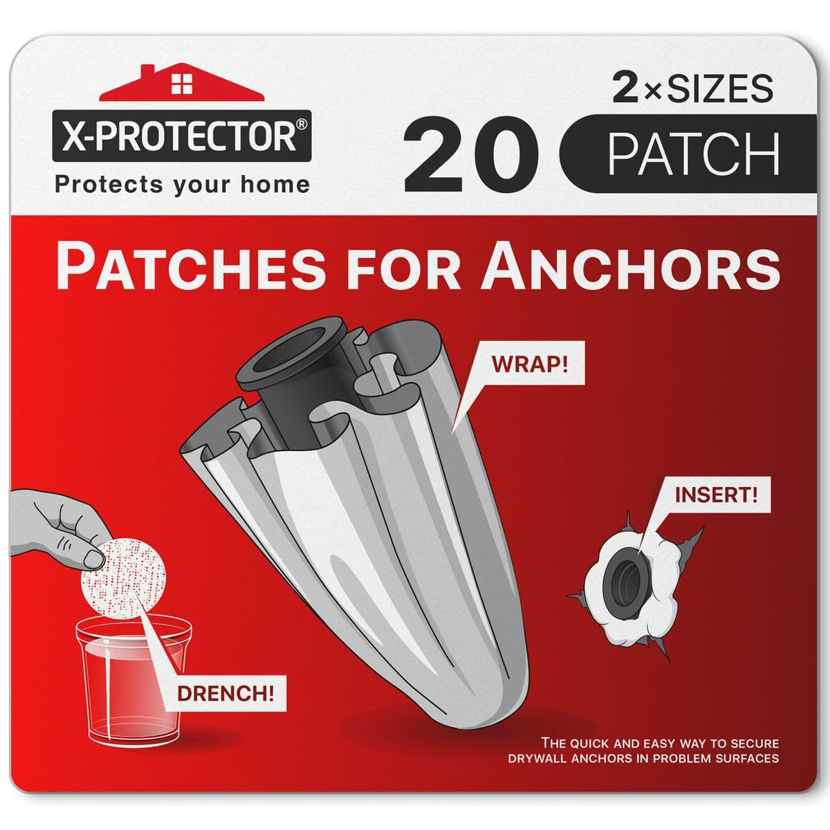 X-Protector Patches for Anchors - 20 PCS Set of 2 Sizes - Image 1