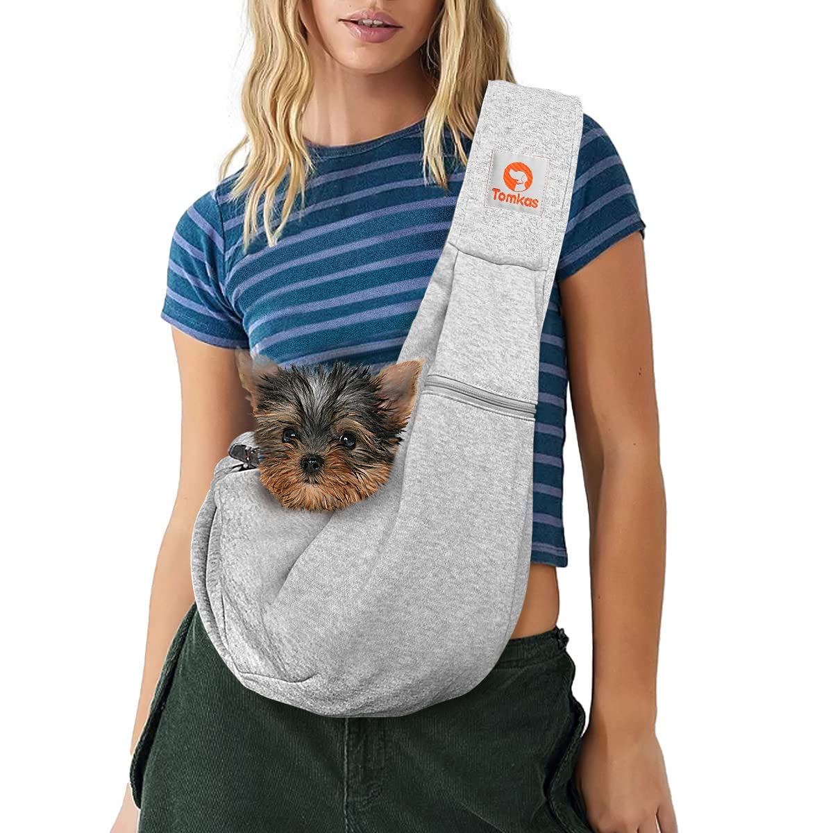 Tomkas Dog Cat Carrier Sling Zip Pocket & | Pet Essentials - Image 1
