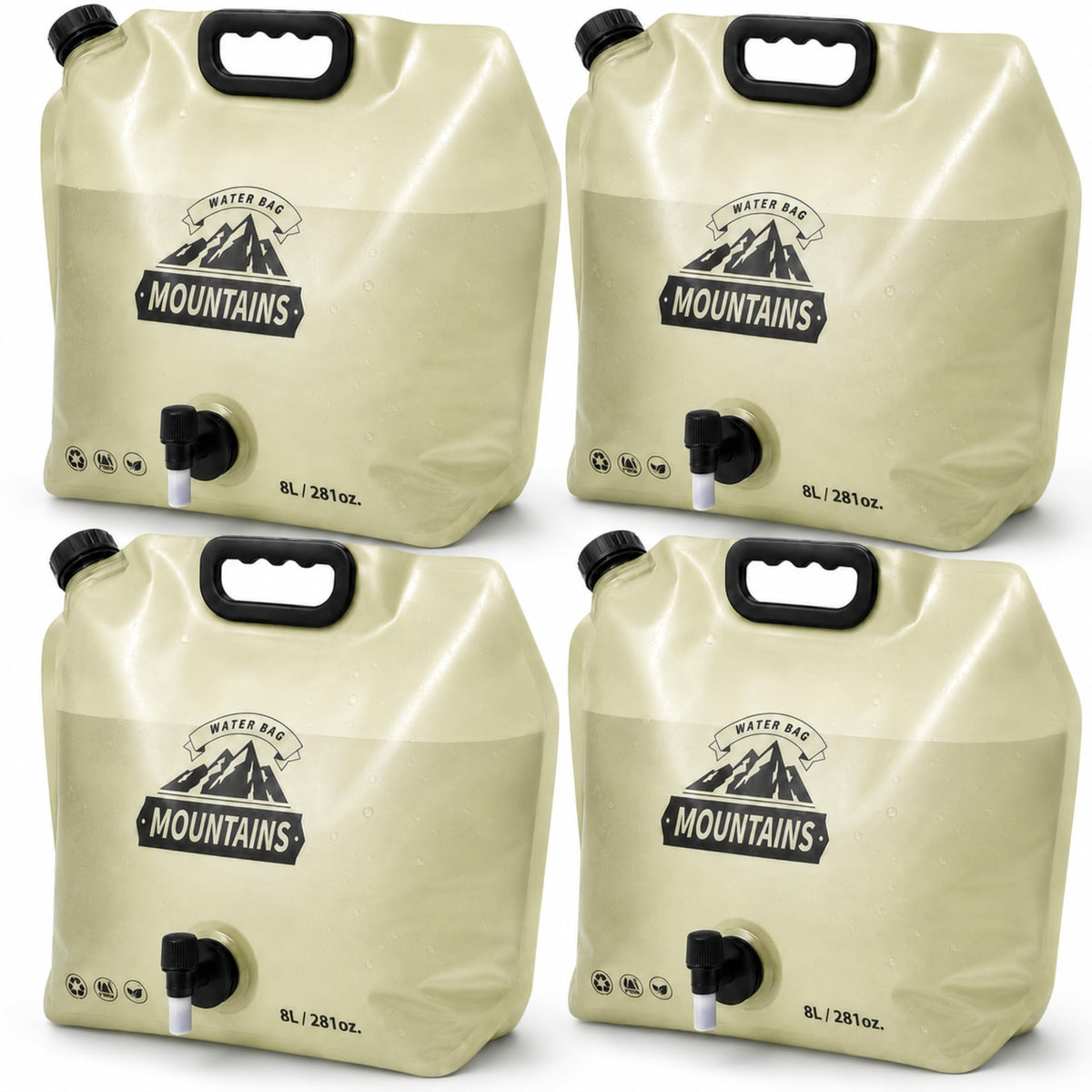 Collapsible Water Container Portable Water Jug with Spigot - Image 1