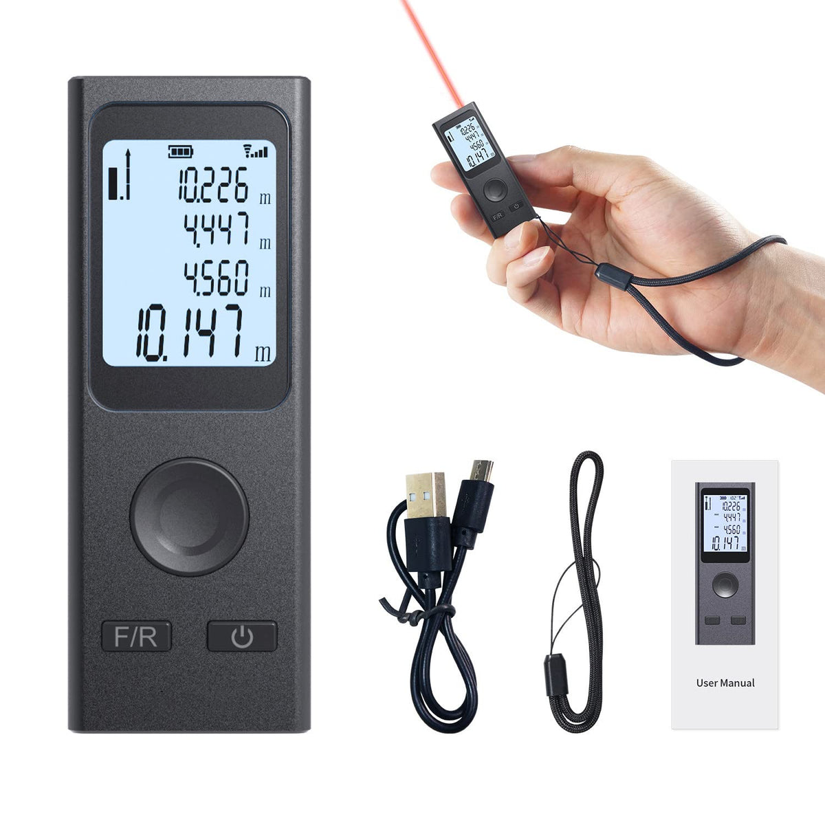Mini Laser Distance Meter 130ft Measuring Range (LT-40P) - Image 1