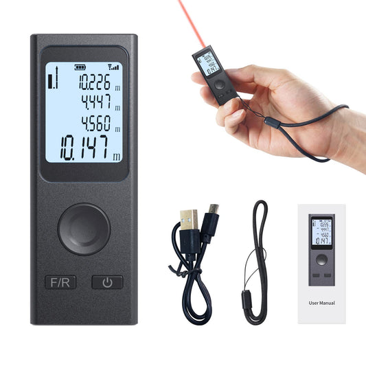 Mini Laser Distance Meter 130ft Measuring Range (LT-40P) - Image 1