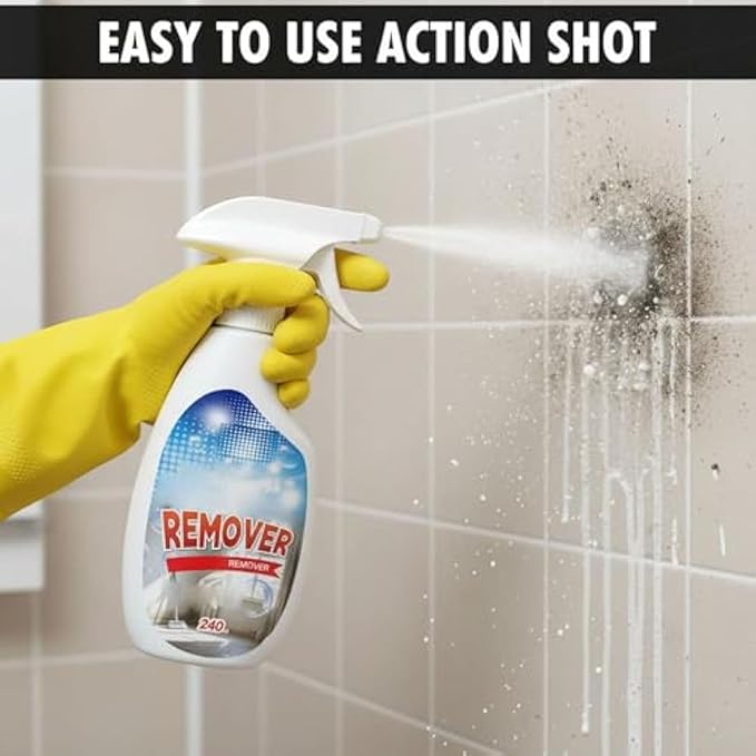 Highly Effective Removal Spray, Wall Cleaner for Painted Walls, Multi-Surface Cleaning Solution, Dust and Stain Remover for Wood, Tile, Fabric, Bathrooms, Kitchens (2Pcs)