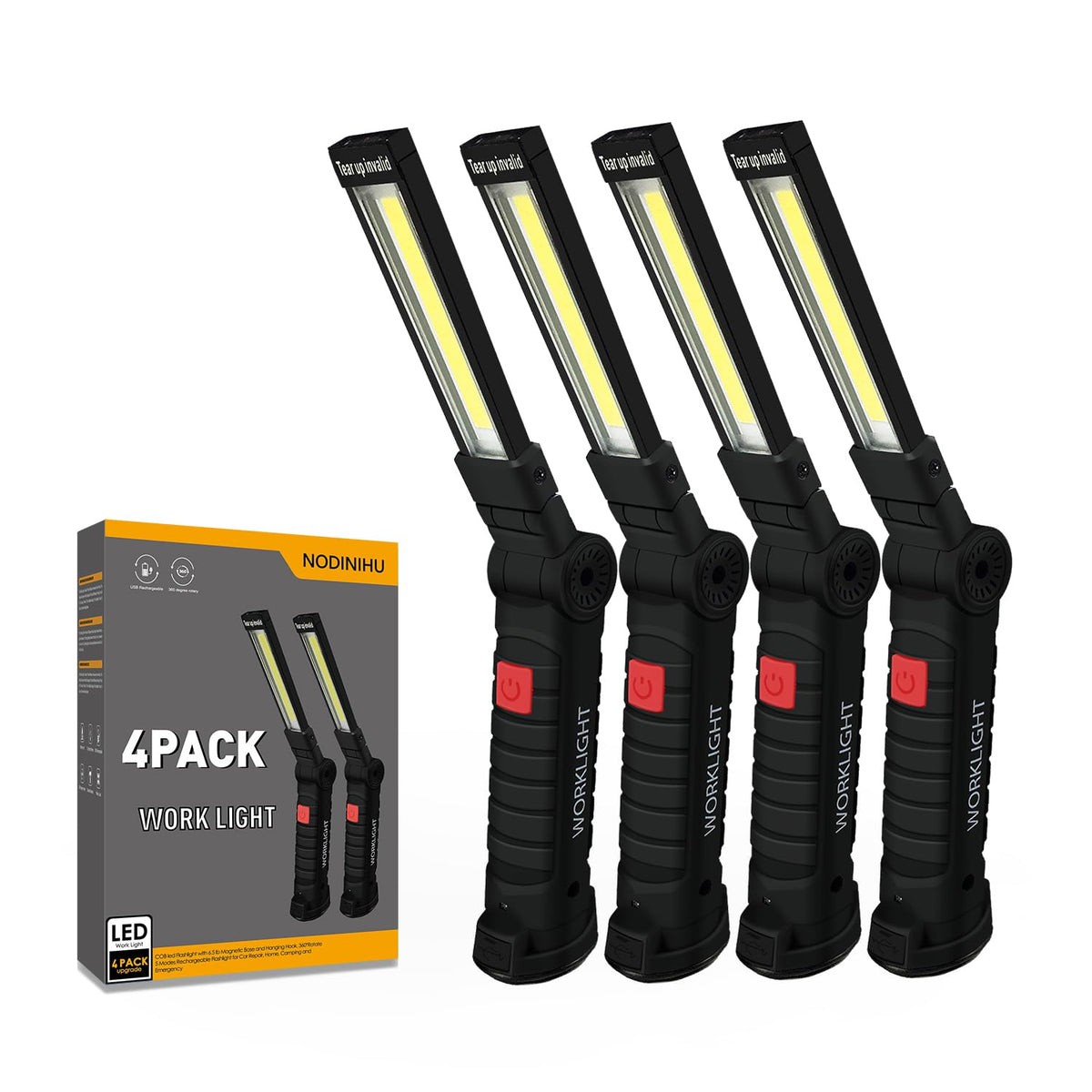 NODINIHU Working Light Portable, Rechargeable Work Lights - Image 1