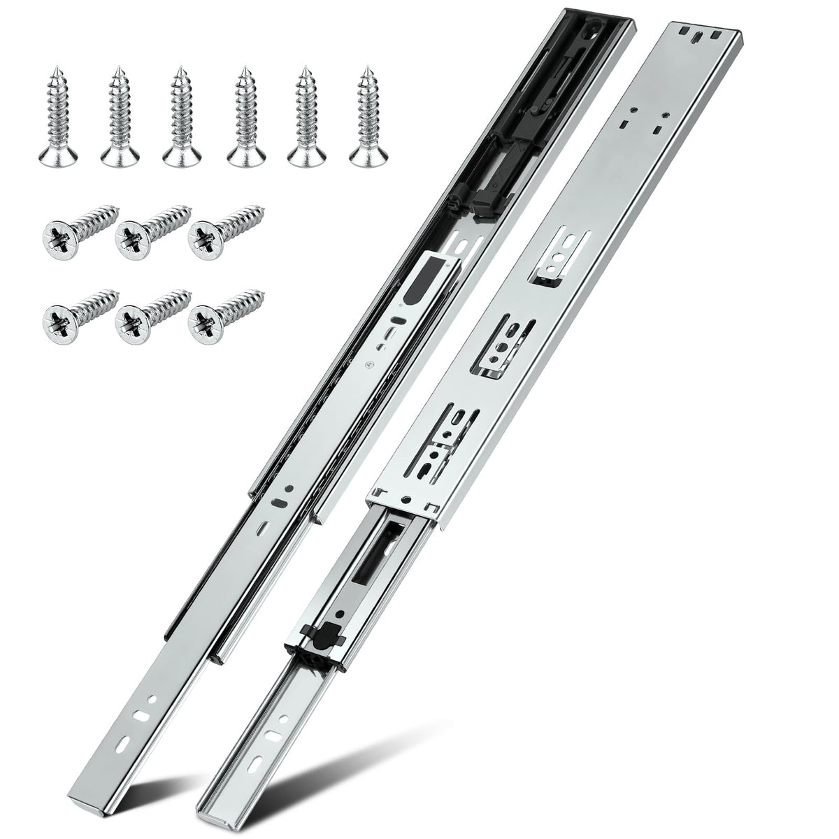 HBL'1 Pair Soft Close Drawer Slides 22 inch,Full Extension - Image 1
