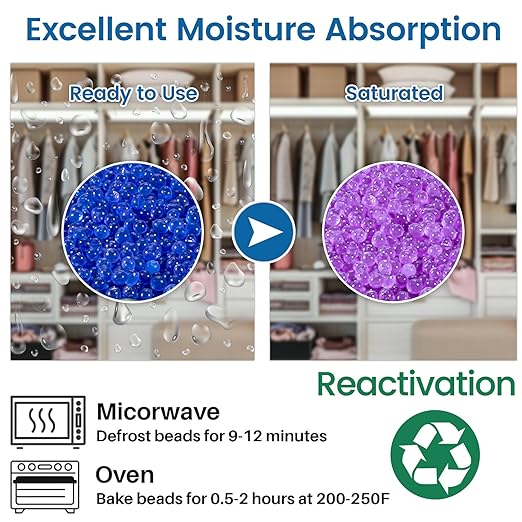 20Pcs 40g Rechargeable Gun Safe Dehumidifier, Blue to Pink Color Indicating Silica Gel Desiccant Canister - Camouflage, Desiccant Moisture Absorbs for Storage
