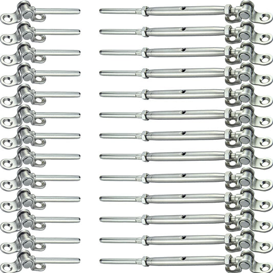 Cable Railing Hardware, 30 Pairs Stainless Steel Cable - Image 1