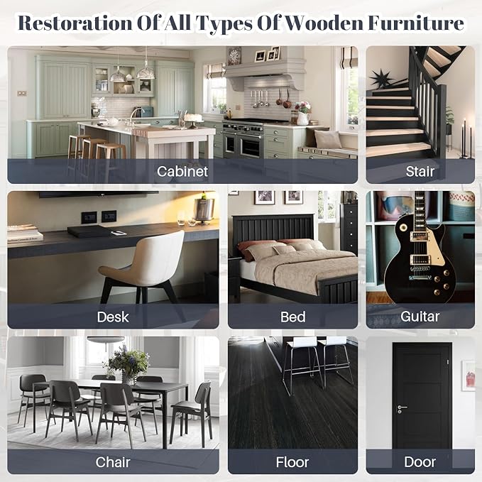 Hardwood Floor Scratch Repair Kit, Laminate Vinyl Floor Repair Kit with Heat Pen, 6 Colors Floor Wax Wood Furniture Touch up Marker Pen Scratch Remover for Cracks, Holes, Table, Cabinet.
