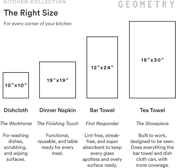 GEOMETRY Kitchen Tea Towels - Quick Dry Microfiber Dish Towels for Kitchen Roses for You, 18" x 30" 2-Pack