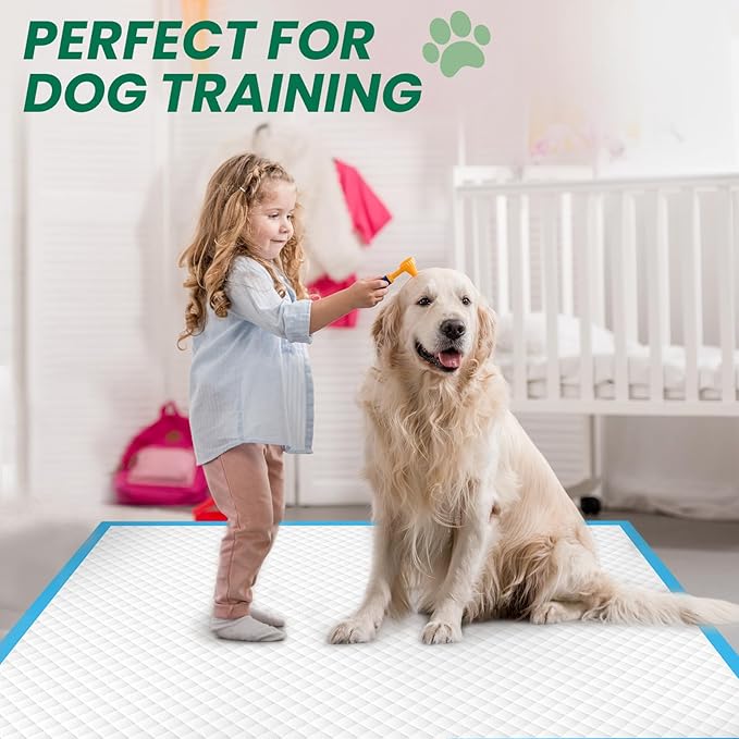IMMCUTE Large Dog Pee Pads 28"x30"-30 Count | Large Puppy Pee Training Pads Super Absorbent & Leak-Proof | Disposable Pet Piddle and Potty Pads for Puppies | Dogs | Doggie| Cats | Rabbits