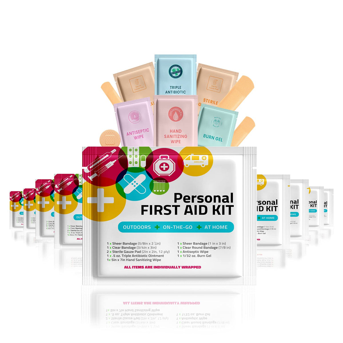 Personal First Aid Kit- 10 PACK | Clean, Treat - Image 1