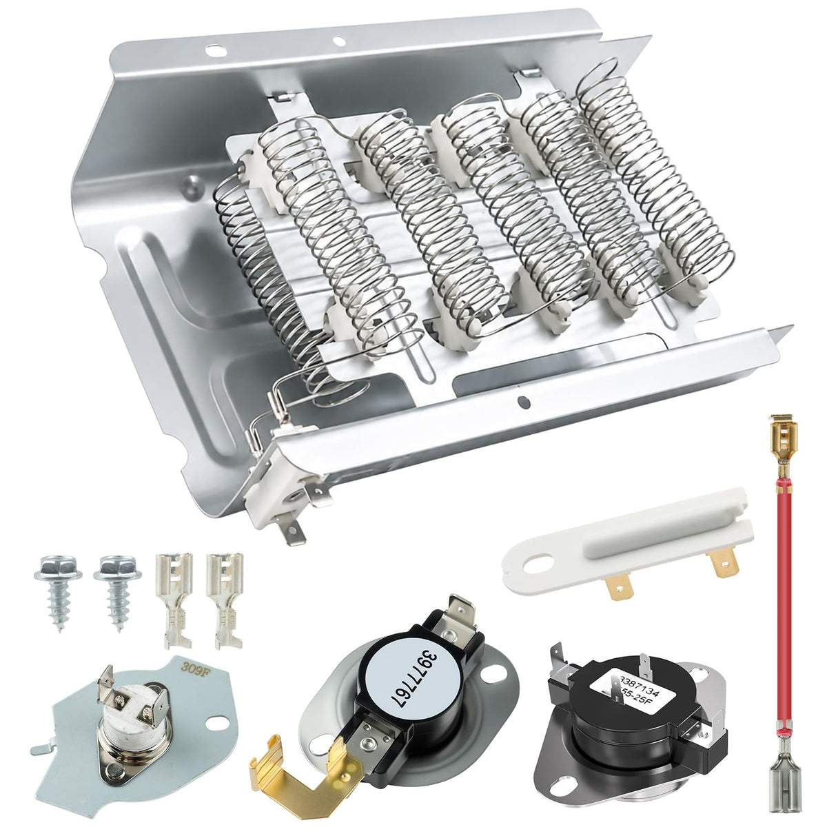 279838 Dryer Heating Element Kit for Whirlpool, Kenmore, Maytag - Image 1