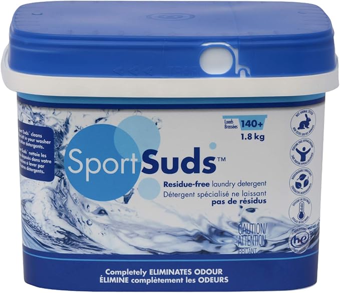 Sport Laundry Detergent, Odor Eliminator Technology, Laundry Soap for Workout Clothes and Everyday Use - Sport Suds 1.8Kg