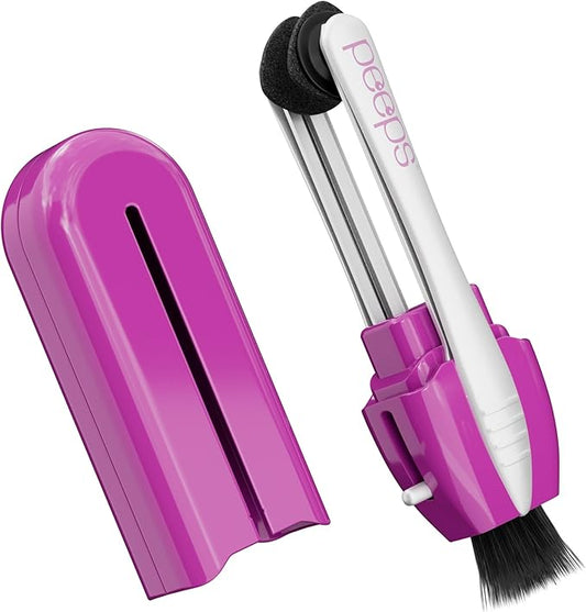 CarbonKlean Peeps Eyeglass Lens Cleaner - Efficient and Durable Carbon Microfiber Technology - Exclusively Used by NASA - 500 Uses (Injected Purple)