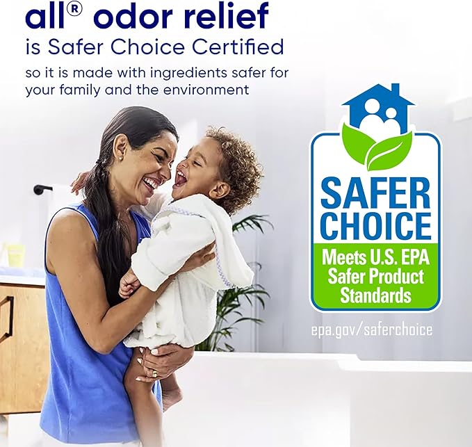 all Liquid Laundry Detergent, Free Clear, Odor Relief, 73 Fluid Ounces, 49 Loads