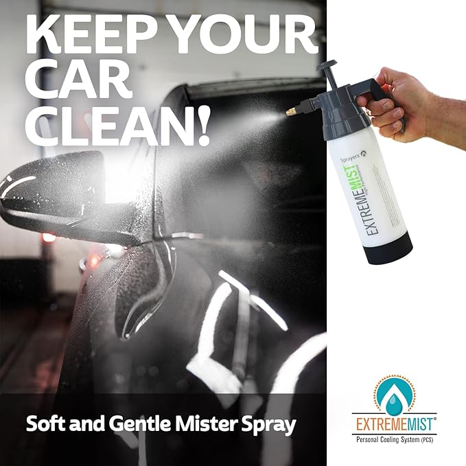 EXTREMEMIST® Professional Auto Detailing Sprayer Kit (20oz & 32oz) Continuous Pressurized Mist Bottles for Car, Marine & RV Cleaning, Interior Detailing, Deodorizing & Surface Conditioning