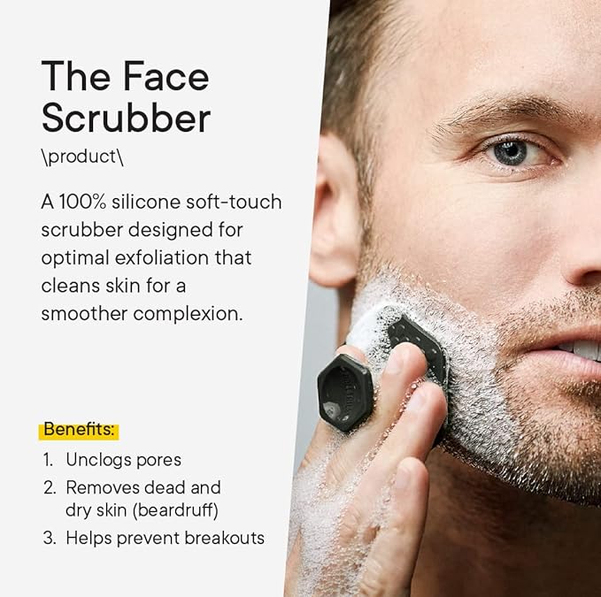 TOOLETRIES The Ultimate Scrubber Set - with 2X Scrubbers & Holders - Silicone Toiletry Organizer, Shower & Bathroom Accessory - Features Silicone-Grip Technology, Removable & Reusable - Charcoal