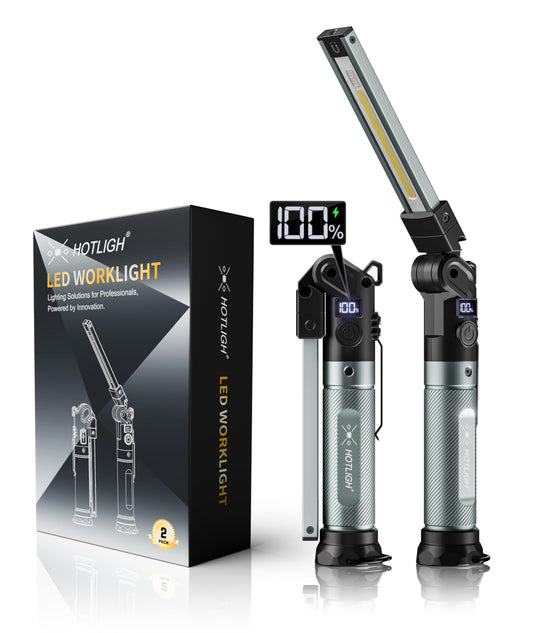2Pack Magnetic Work Light,1500 LM Magnetic Flashlight - Image 1