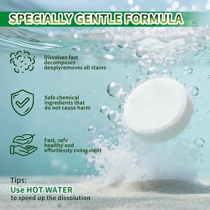24pcs Toilet Bowl Cleaner Tablets and 24pcs Coffee Maker Cleaner & Descaler Tablets