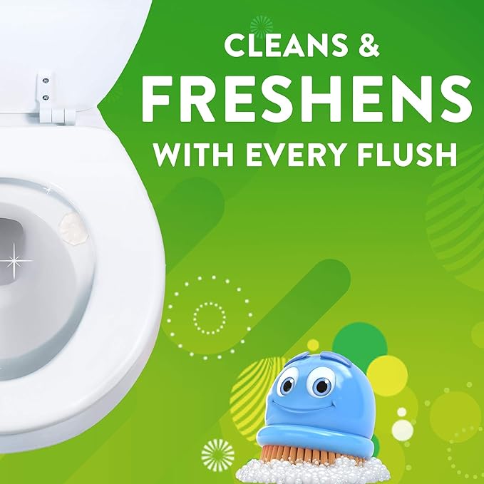 Scrubbing Bubbles Fresh Gel Toilet Bowl Cleaning Stamps, Helps Keep Toilet Clean and Helps Prevent Limescale & Rings, Berry Burst Scent, 6 Stamps