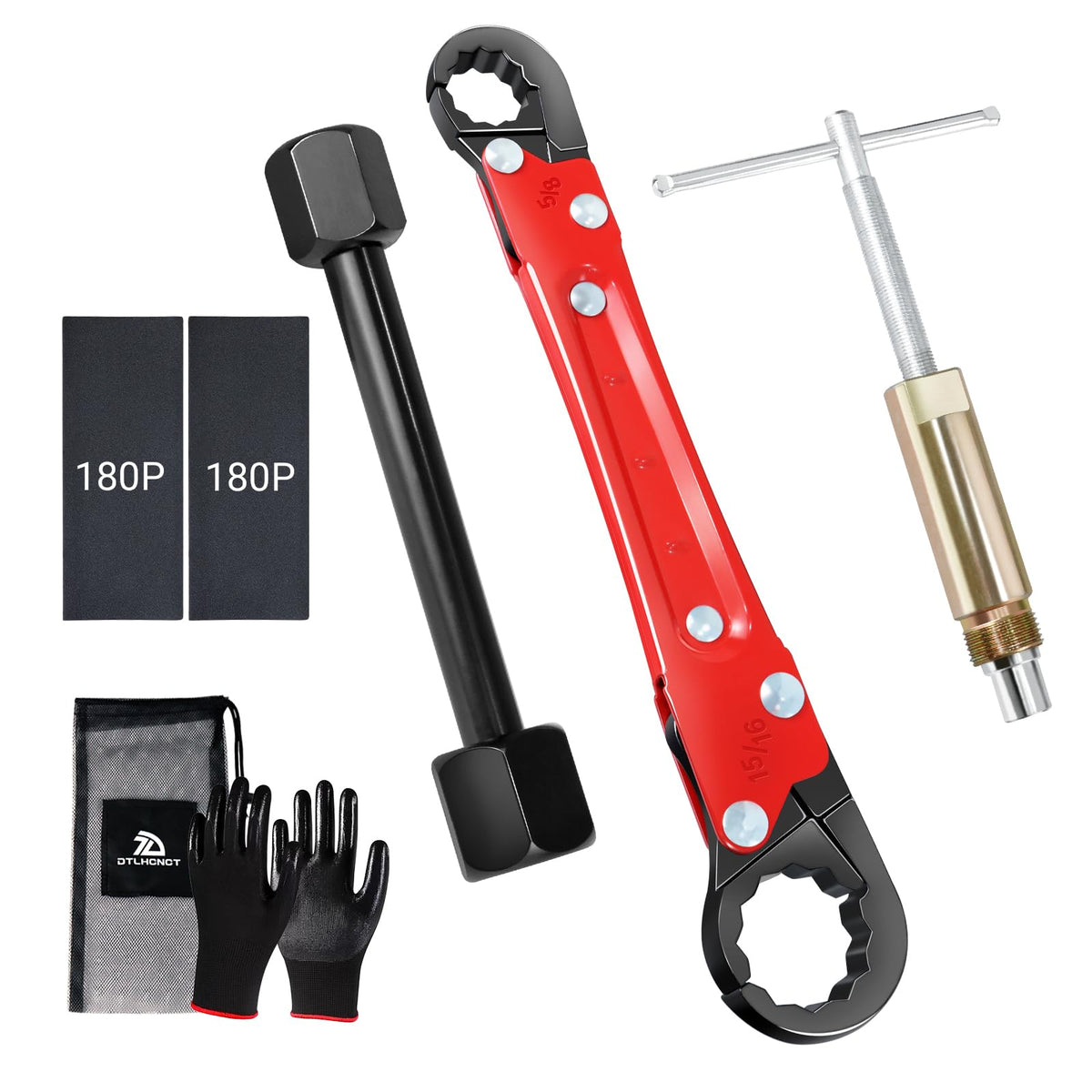 DTLHCNCT 8Pcs Plumbing Tool Set with Angle Stop Wrench - Image 1