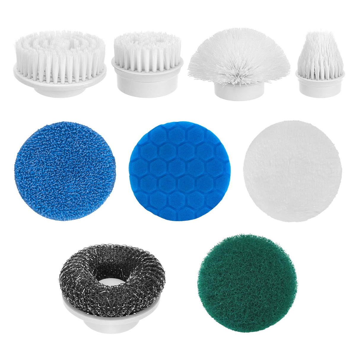 9-in-1 Electric Spin Scrubber Replaceable Brush Heads Set - Image 1