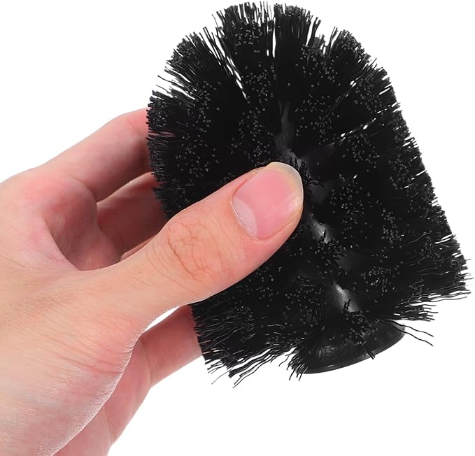 10pcs Heavy Duty Toilet Brush Heads Replacement Stiff Bristles Round Brush Heads 75x100mm for Bathroom and Toilet Bowl Cleaning
