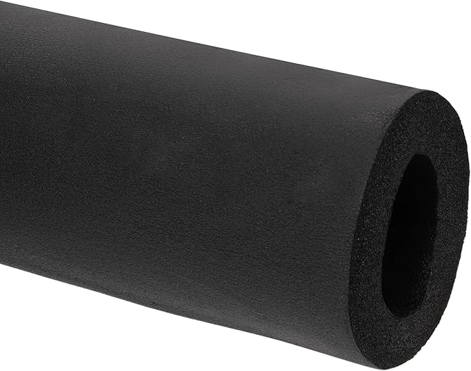 PATIKIL 1-7/8"(48mm) ID x 6.6Ft Pipe Insulation Foam Tube, Pipe Cover Wrap Roll Bar Padding Tubing for Handle Grip HVAC Outdoor Air Conditioner Units, Black