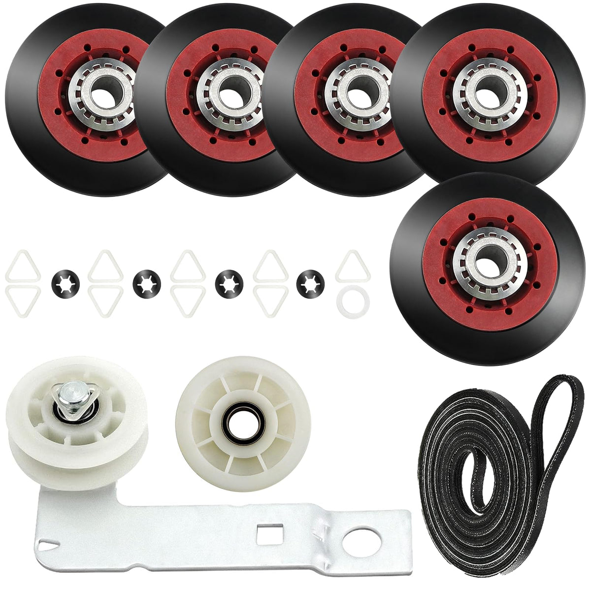 [Upgraded 5-Wheel] 4392067 Dryer Repair Kit & W10837240 | Home Repair - Image 1