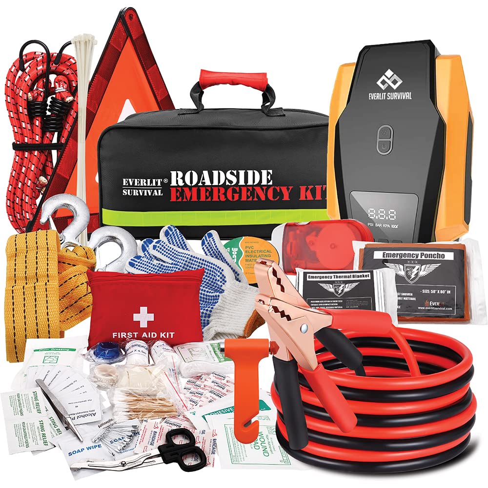 Everlit Survival Car Emergency Kit, Roadside Safety Tool - Image 1