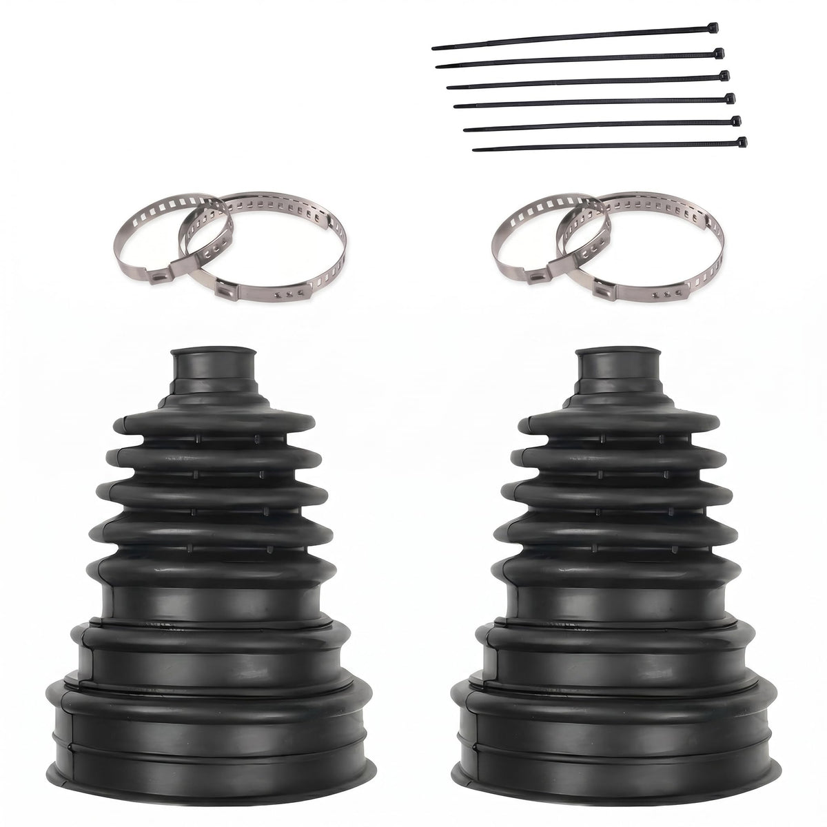 2 PCS CV Boot, Axle Boot Repair Kit with Stainless Steel Clamps - Image 1