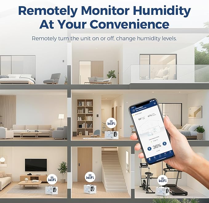 ALORAIR 120 PPD Wi-Fi Dehumidifier for Crawl Space, Basement, and Commercial Use, 2025 Energy Star APP Control, Auto-Defrost Crawlspace Dehumidifiers