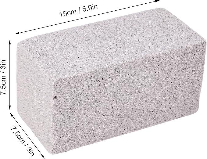 AUNMAS 6PCS Pool Pumice Stones, PVC Blocks for Hard Water Scale Calcium Deposits, with Long Lasting Performance, for Kitchen Sink Toilet Bowl Bathtub Shower Tile (L)