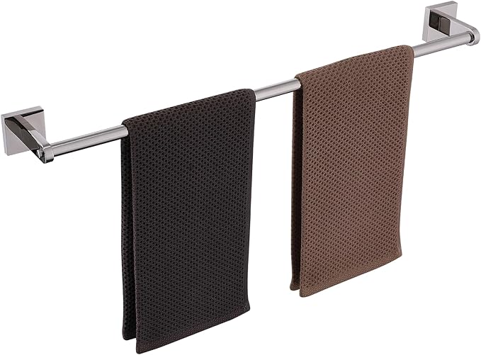 Miyili 24-Inch Towel Bar, Classic Polished SUS 304 Stainless Steel Wall Mounted Bathroom Towel Holder, Total Length 26.38-Inch