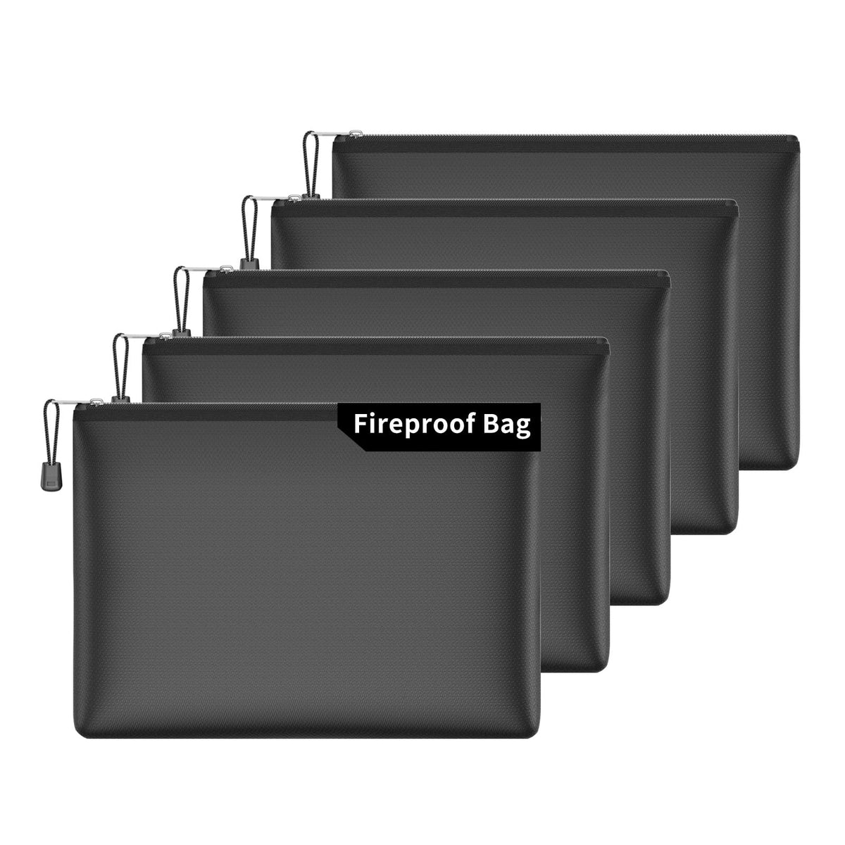 Fireproof Document Bag with Zipper,File Organizer - Image 1