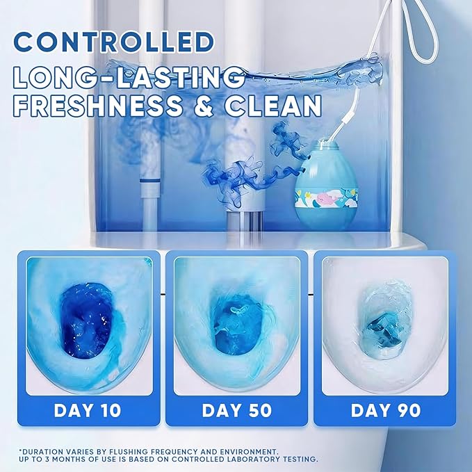 Automatic Toilet Bowl Cleaner Tablets, Long-Lasting Toilet Bowl Cleaner, Bathroom Toilet Tank Cleaner (1 Bottle)