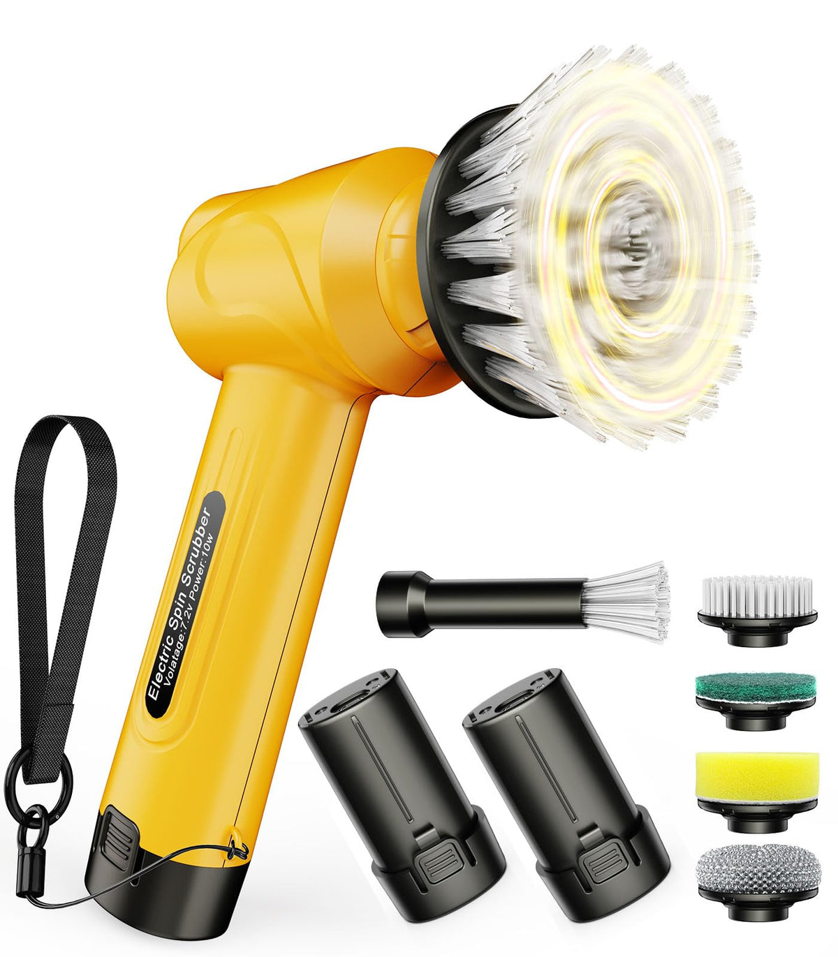 Electric Spin Scrubber Q4, 5000mAh Large Battery - Image 1