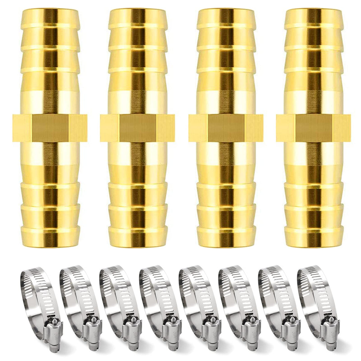 CYG&CL Garden Hose Repair Kit - 4 Pieces 3/4 Inch Brass | Home Repair - Image 1