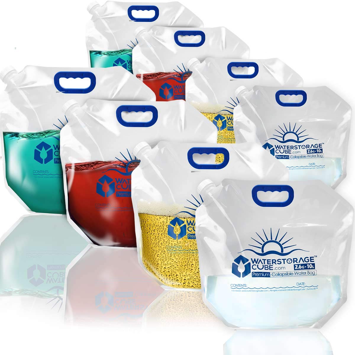 WaterStorageCube Premium Collapsible Water Container Bags - Image 1