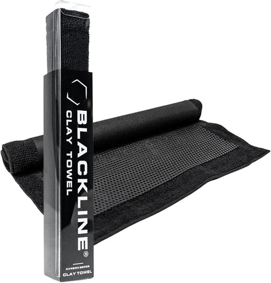 Blackline Clay Towel - Auto Detailing Clay Towel - Decontaminate Paint and Glass for Smoth Washing - 12" x 12"