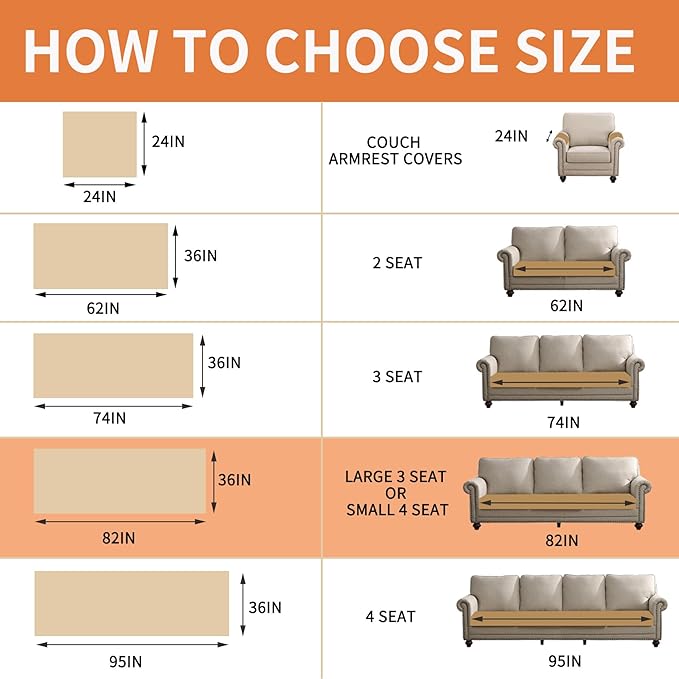 Waterproof Dog Bed Cover Non Slip Couch Covers for Dogs Washable Soft Faux Fur Sofa Cover Couch Covers for 3 Cushion Couch Sofa Pet Friendly (Brown)