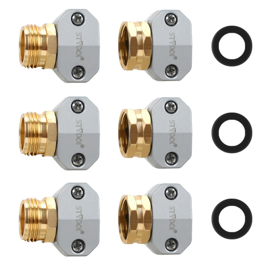Garden Hose Repair Connector Fitting, Aluminum Mender | Hand Tools - Image 1