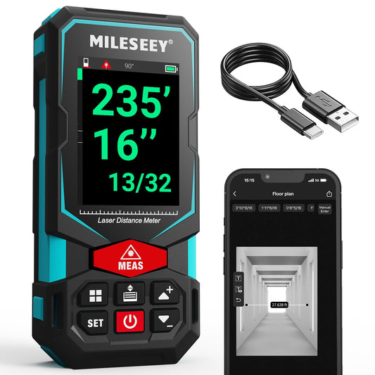 MILESEEY Laser Measurement Tool with 2.4" Color Backlit Display - Image 1