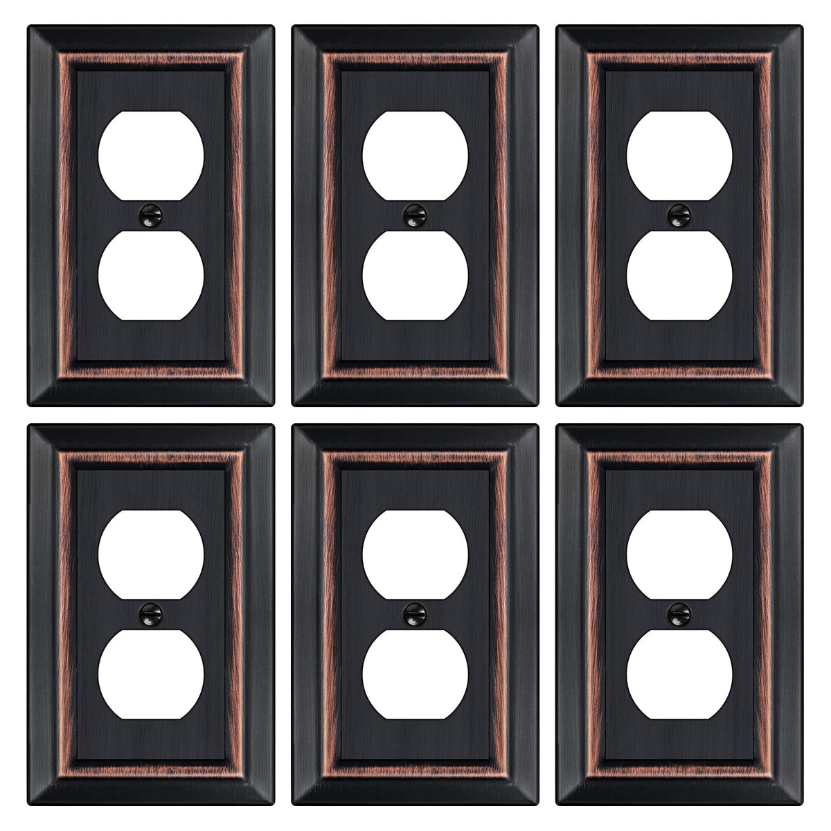 Metal Wall Plate for Electrical Outlets, Outlet Covers Wall Plate - Image 1