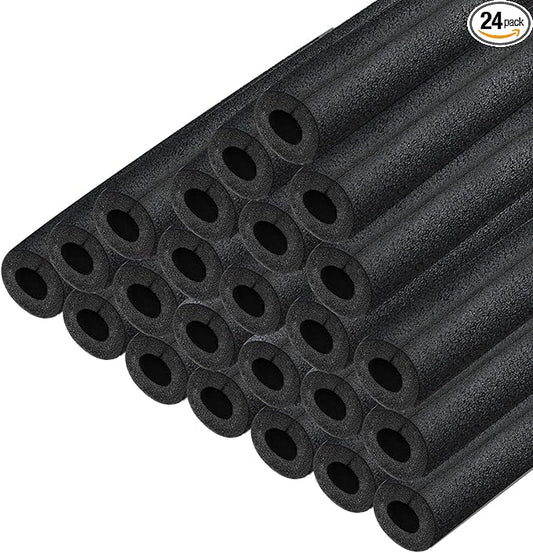 Insulating Foam Pipe Covers, Outdoor Water Pipe Insulation Water Pipe Freeze Protection,Foam Tube Suitable for Outdoor and Indoor Water Pipe Pipeline(24 Pcs,1inch)