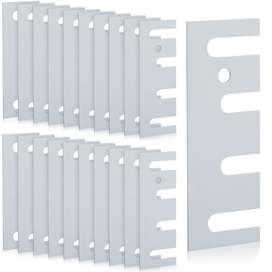 20 Pack Door Hinge Shims Stainless Steel Metal Spacer, Gray - Image 1