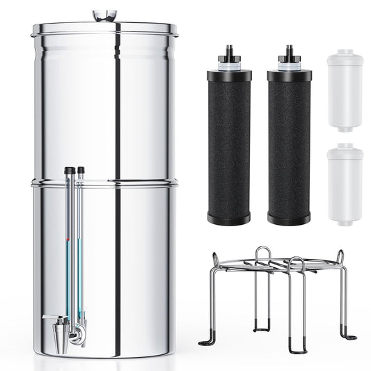 Upgraded Stainless Steel Gravity Water Filter System,2.95 - Image 1