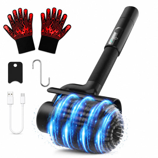 Electric Grill Brush for Outdoor Grill, Cordless Rechargeable BBQ - Image 1