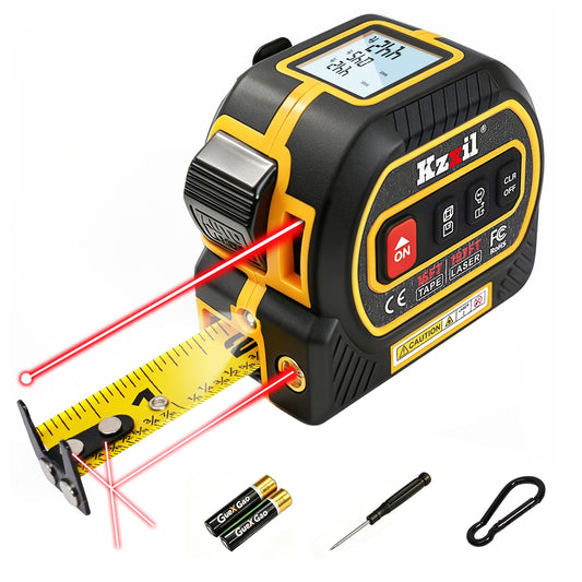 4-in-1 Laser Tape Measure 196Ft/16Ft Laser Measuring Tape - Image 1