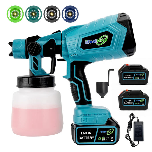 Cordless Paint Sprayers, 650W Battery Powered Paint Gun | Home Repair - Image 1