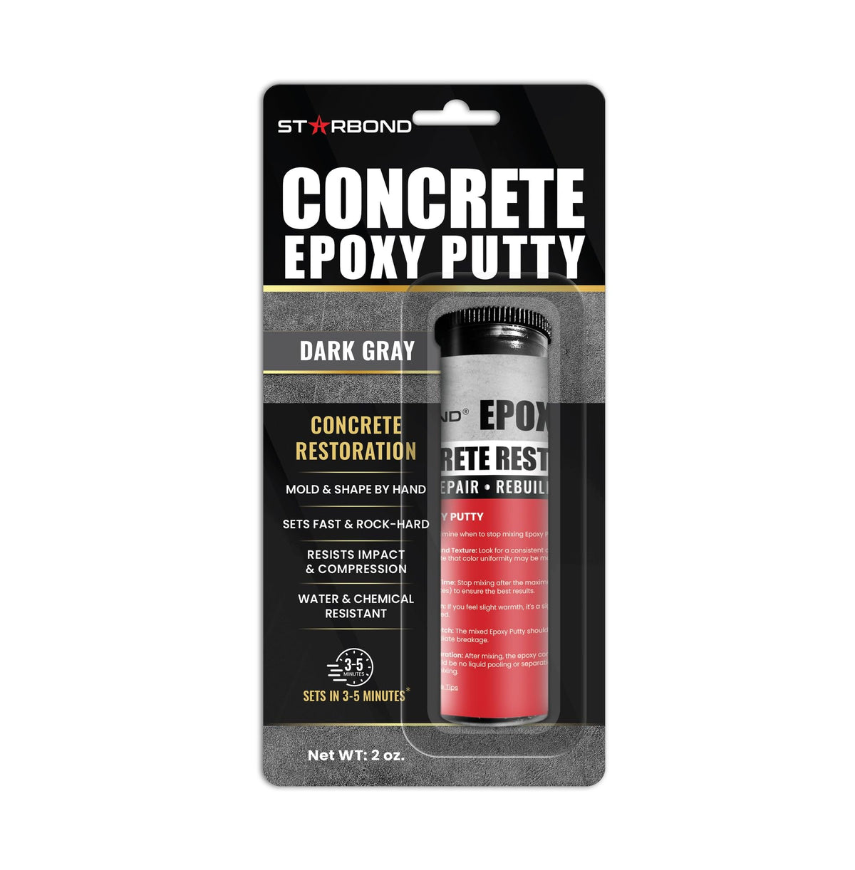 Starbond Concrete Epoxy Putty (2 oz) – Extra Strength | Home Repair - Image 1